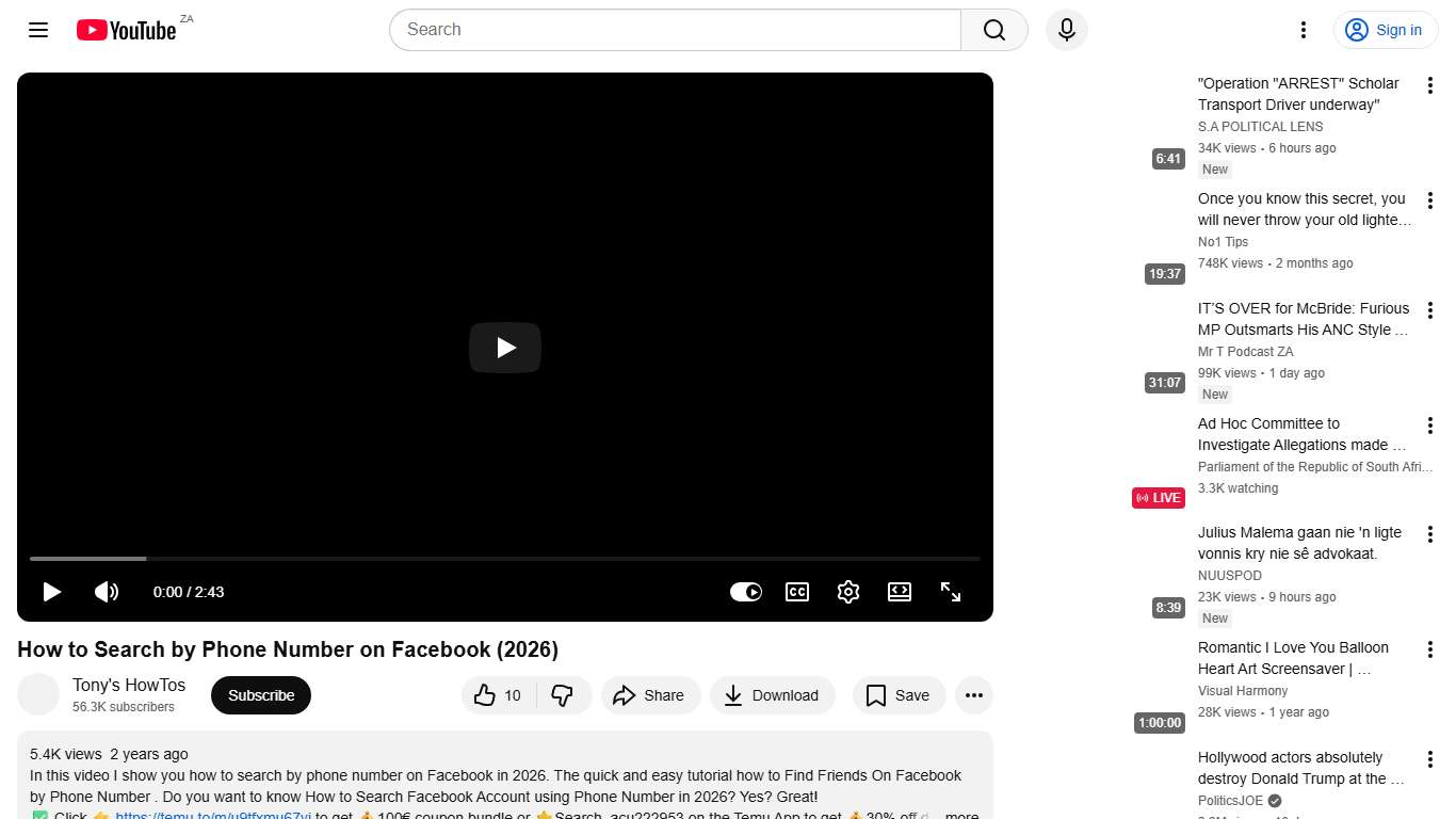 How to Search by Phone Number on Facebook (2026) - YouTube